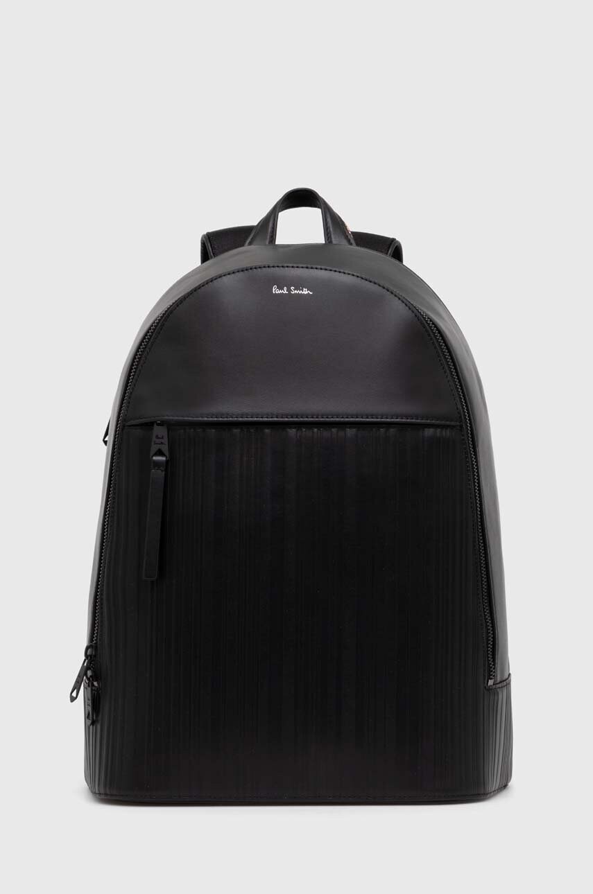 Paul Smith ghiozdan de piele culoarea negru, mare, neted, M1A-7586-AEMBST