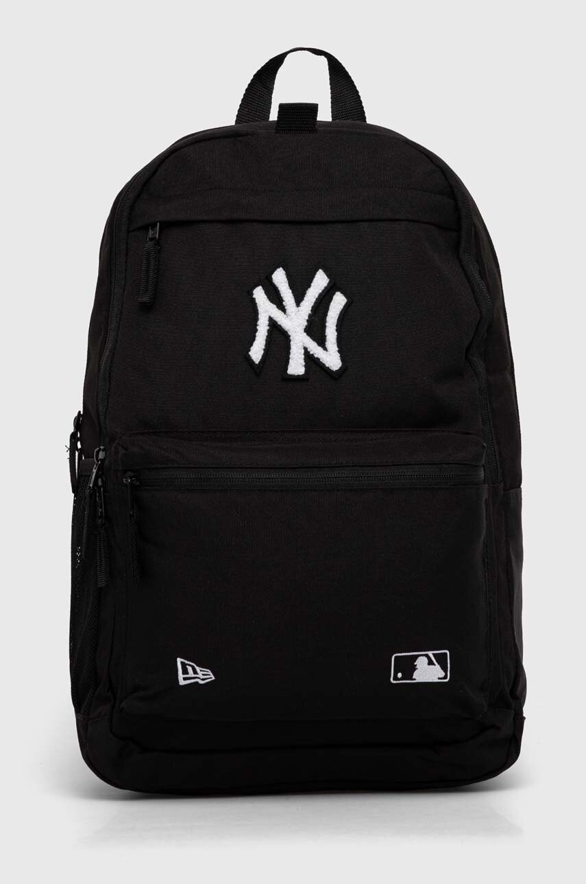 New Era rucsac MLB NEW YORK YANKEES culoarea negru, mare, cu imprimeu, 60503787