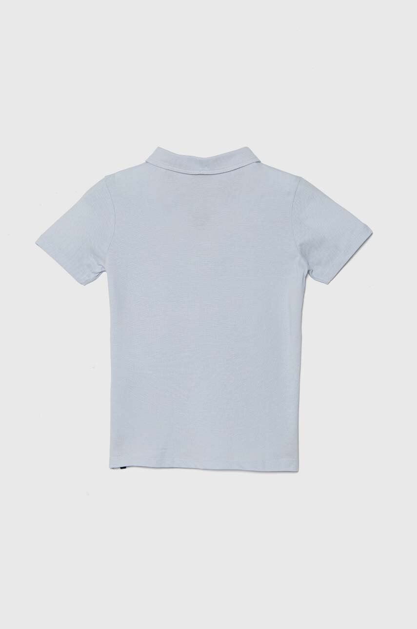 Детское хлопковое поло Guess однотонный