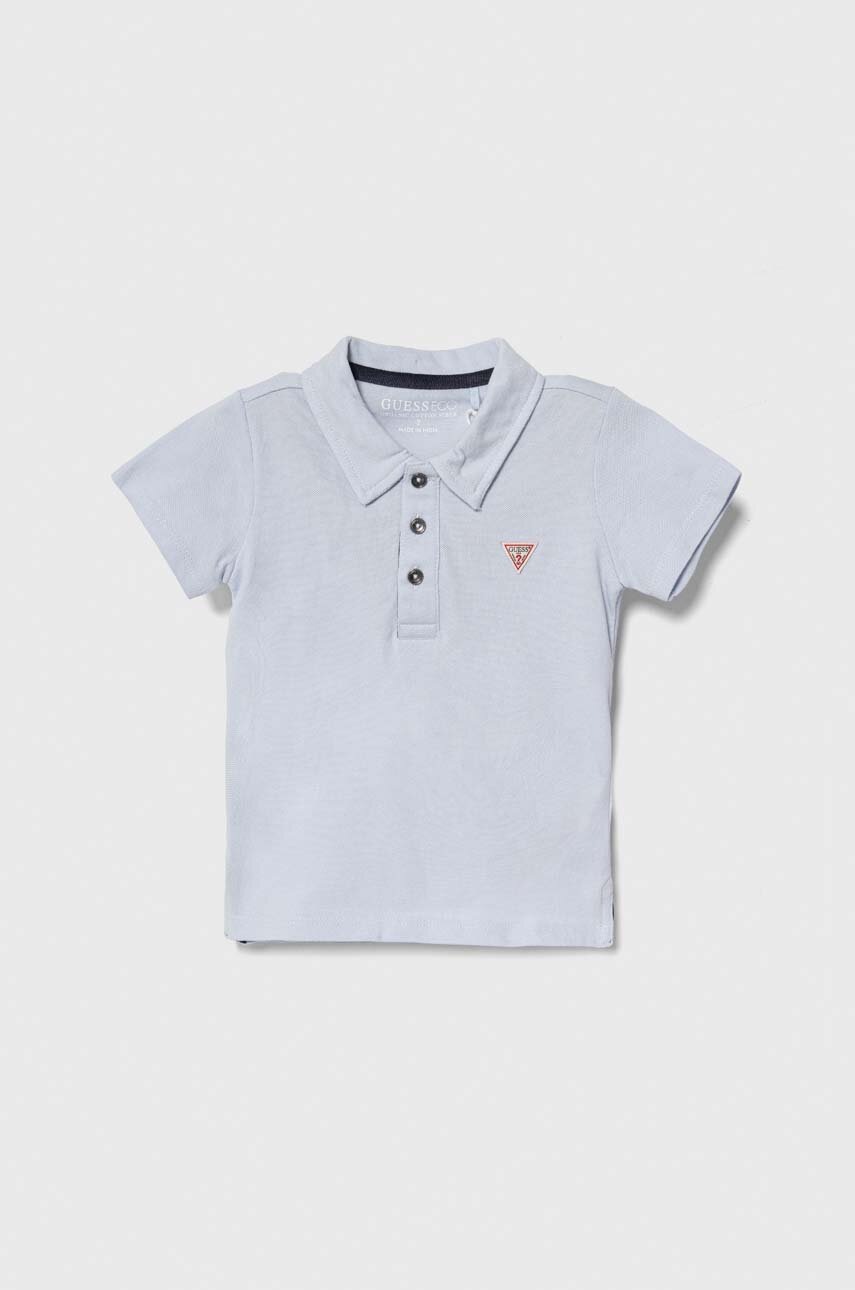 Дитяче бавовняне поло Guess однотонний Дитяче бавовняне поло Guess однотонний