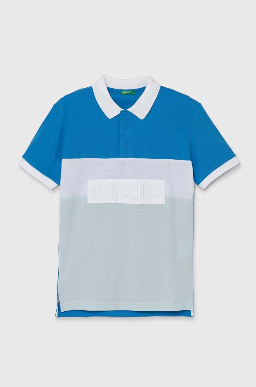 United Colors of Benetton tricouri polo din bumbac pentru copii modelator