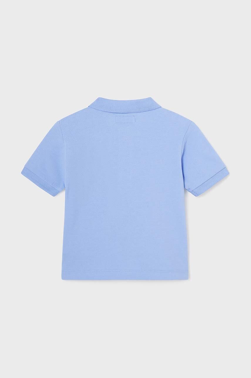 Дитяча бавовняна футболка поло Mayoral однотонний