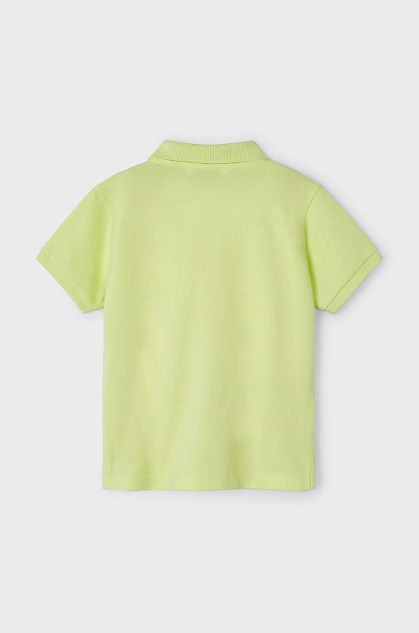 Детское хлопковое поло Mayoral цвет зелёный однотонный в Житомире Детское хлопковое поло Mayoral цвет зелёный однотонный в Житомире