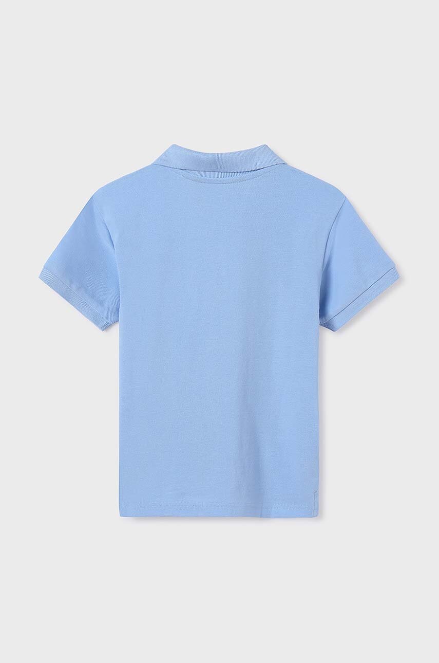 Детское хлопковое поло Mayoral цвет красный однотонный