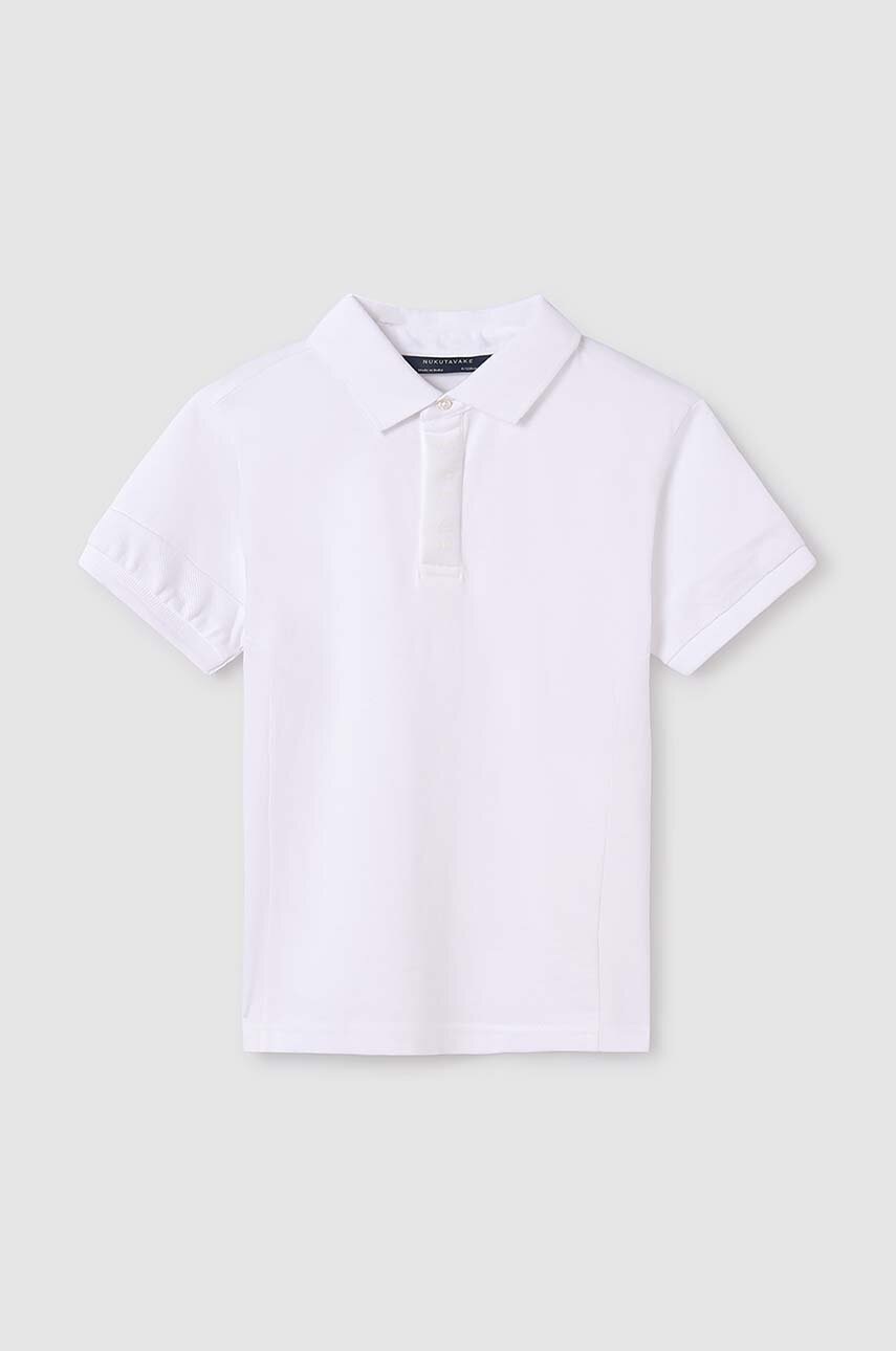 Детское поло Mayoral цвет белый однотонный Детское поло Mayoral цвет белый однотонный
