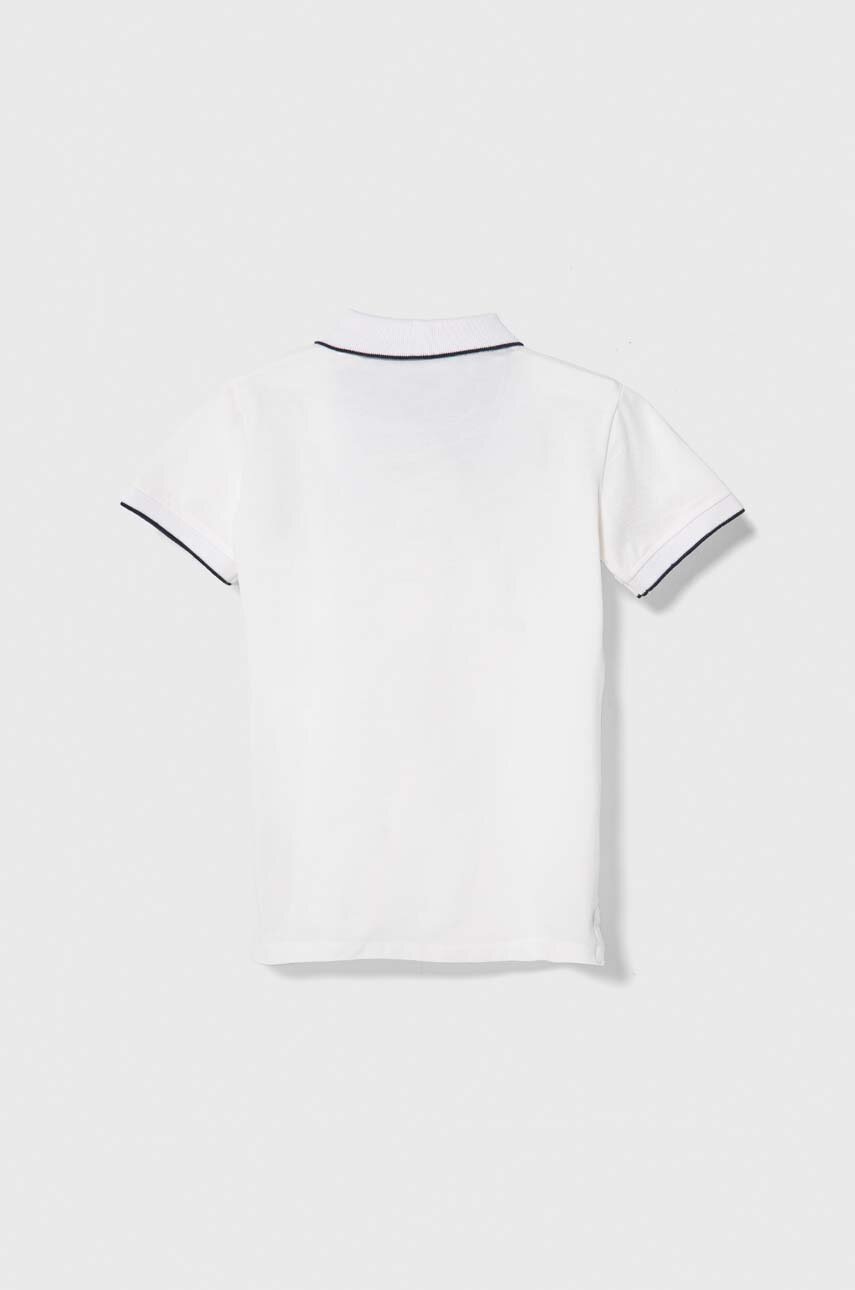 Детское хлопковое поло Pepe Jeans NEW THOR цвет белый однотонный