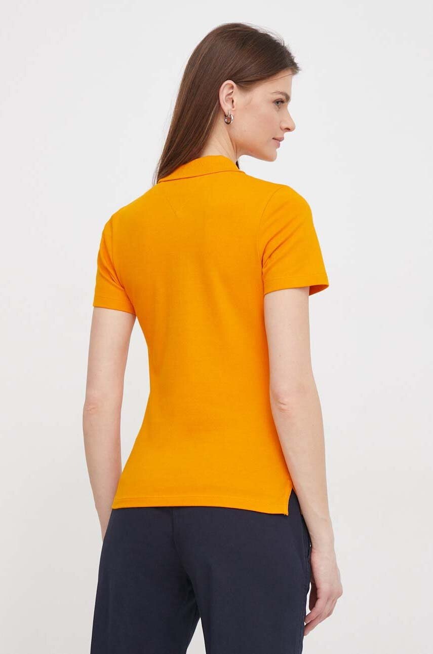 Πόλο Tommy Hilfiger χρώμα: πορτοκαλί φωτογραφία