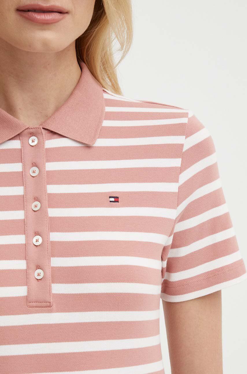 Polo Majica Tommy Hilfiger Za žene, Boja: Ružičasta, WW0WW39530