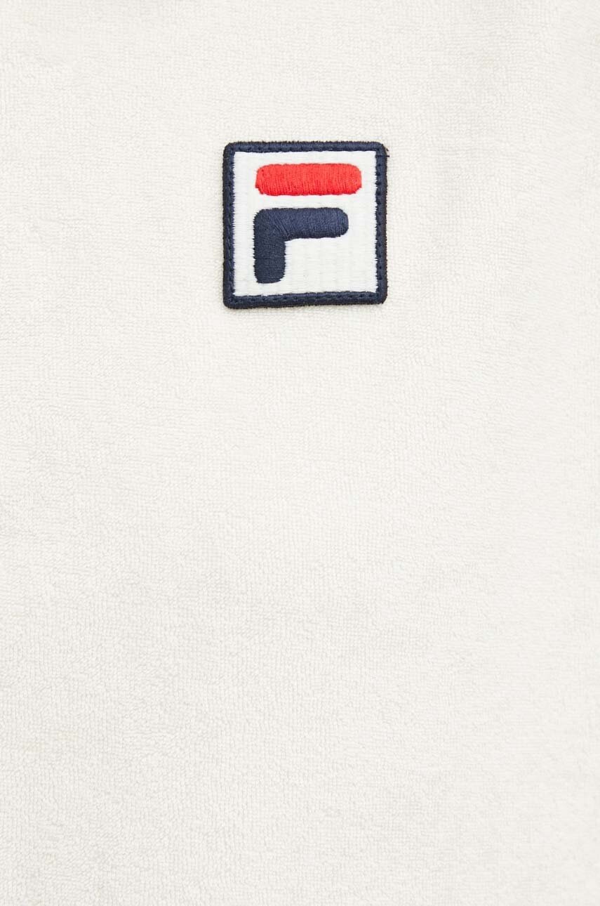 Βαμβακερό μπλουζάκι πόλο Fila Lusaka χρώμα: μπεζ, FAW0753 φωτογραφία