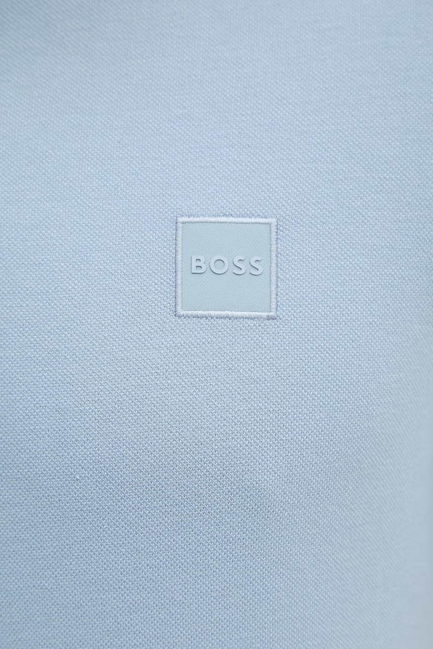 BOSS Orange polo tričko pánske bavlnené s elastanom Passertip