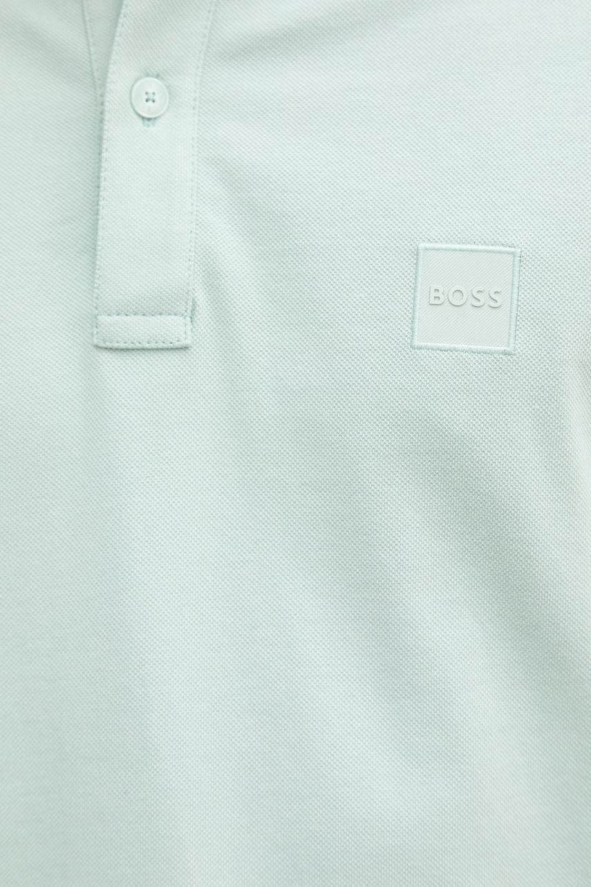 BOSS Orange polo tričko pánske bavlnené s elastanom Passertip
