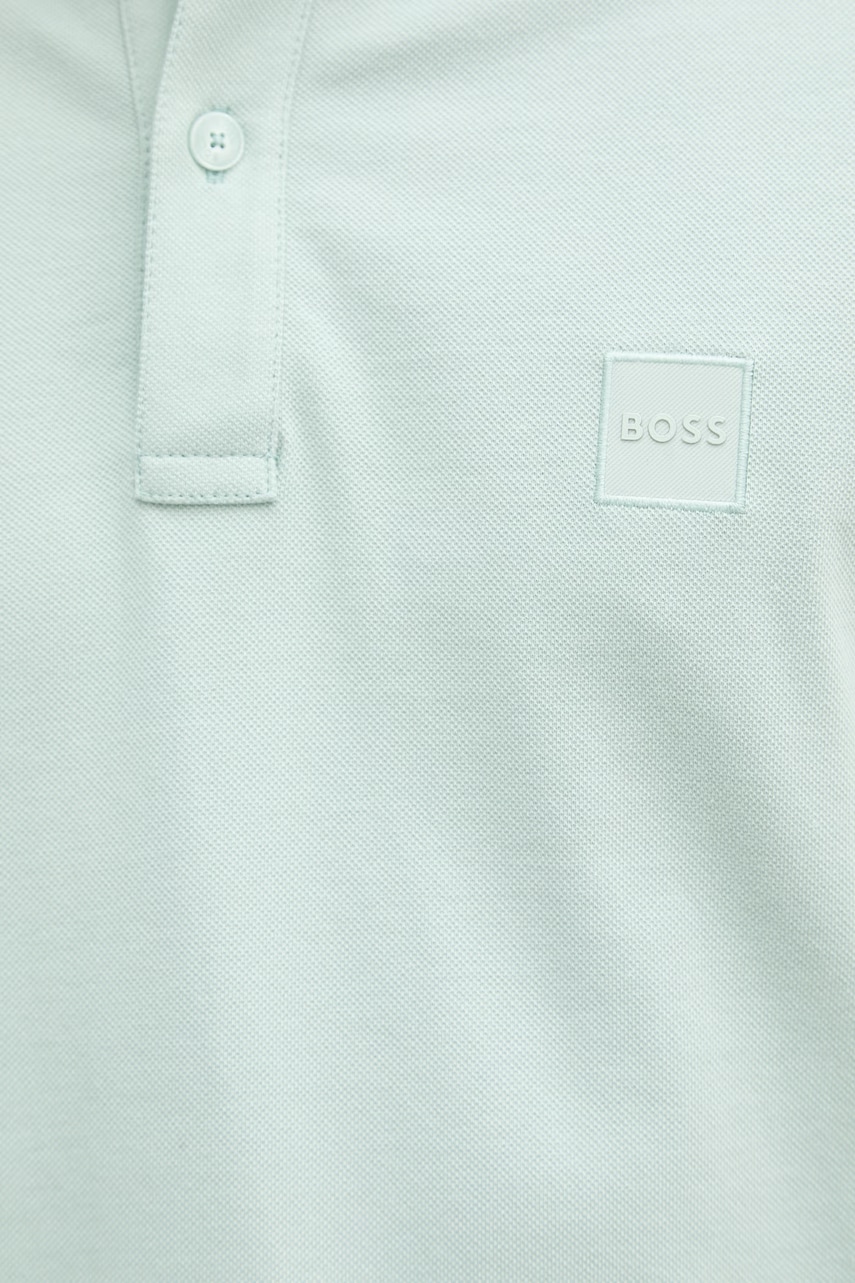 BOSS Orange polo tričko pánske bavlnené s elastanom Passertip