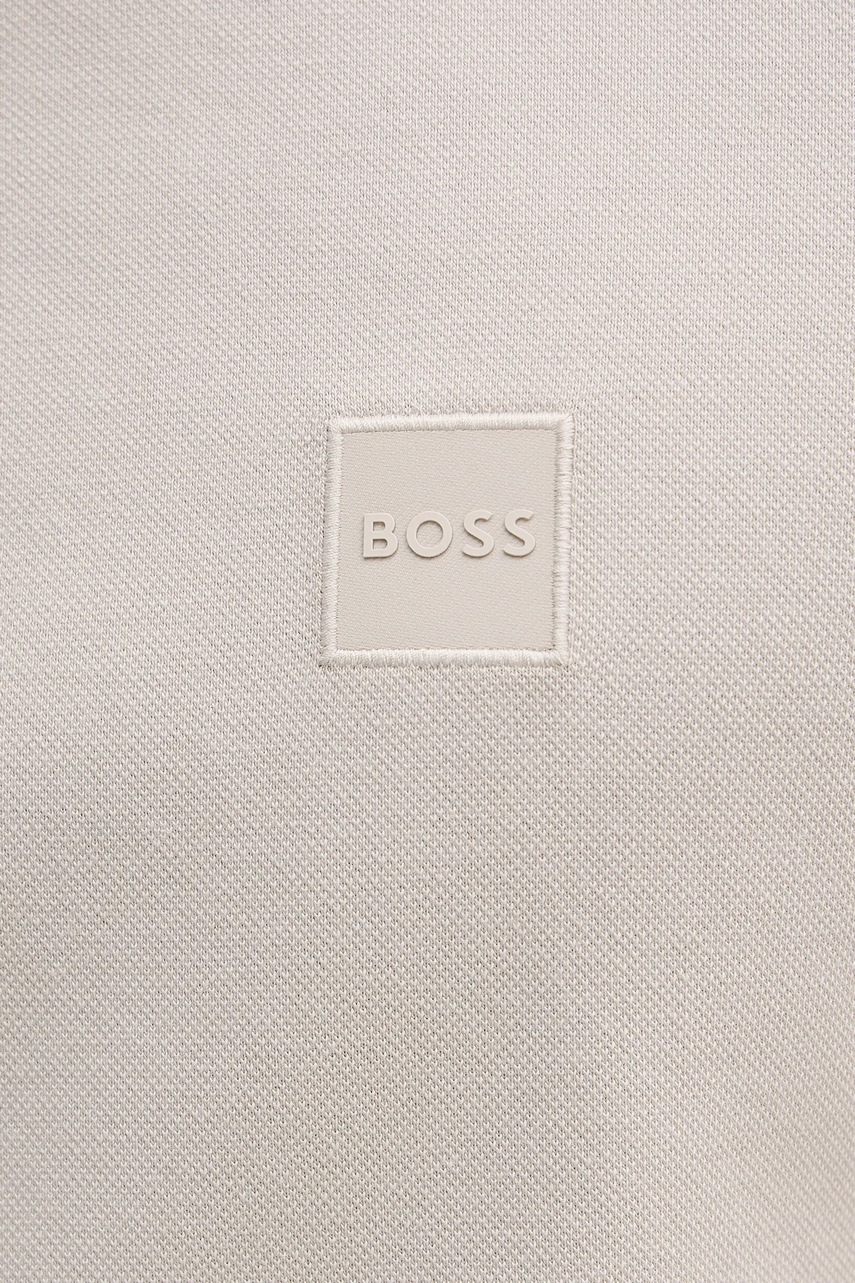 BOSS Orange polo tričko pánske bavlnené s elastanom Passertip