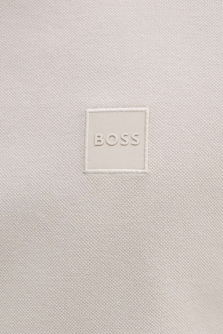 BOSS Orange polo tričko pánske bavlnené s elastanom Passertip