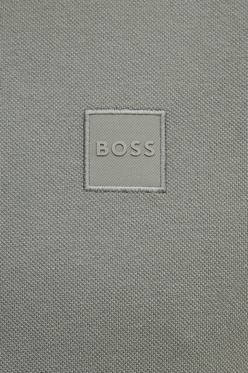 BOSS Orange polo tričko pánske bavlnené s elastanom Passertip