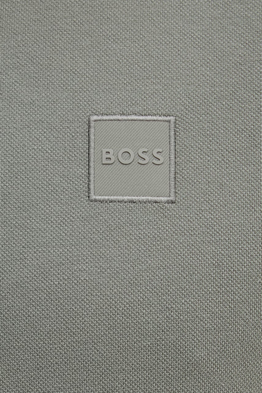 BOSS Orange polo tričko pánske bavlnené s elastanom Passertip