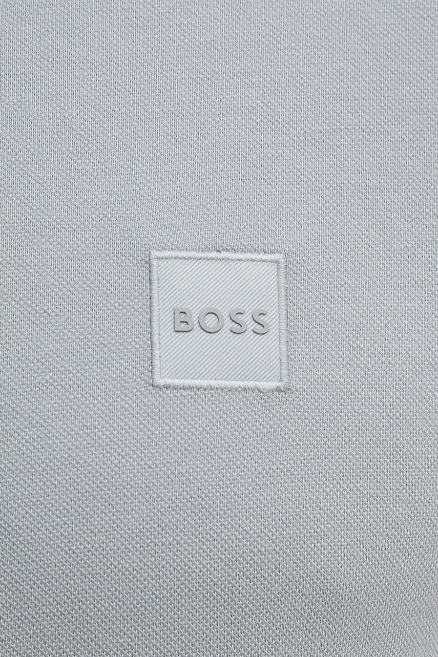 BOSS Orange polo tričko pánske bavlnené s elastanom Passenger