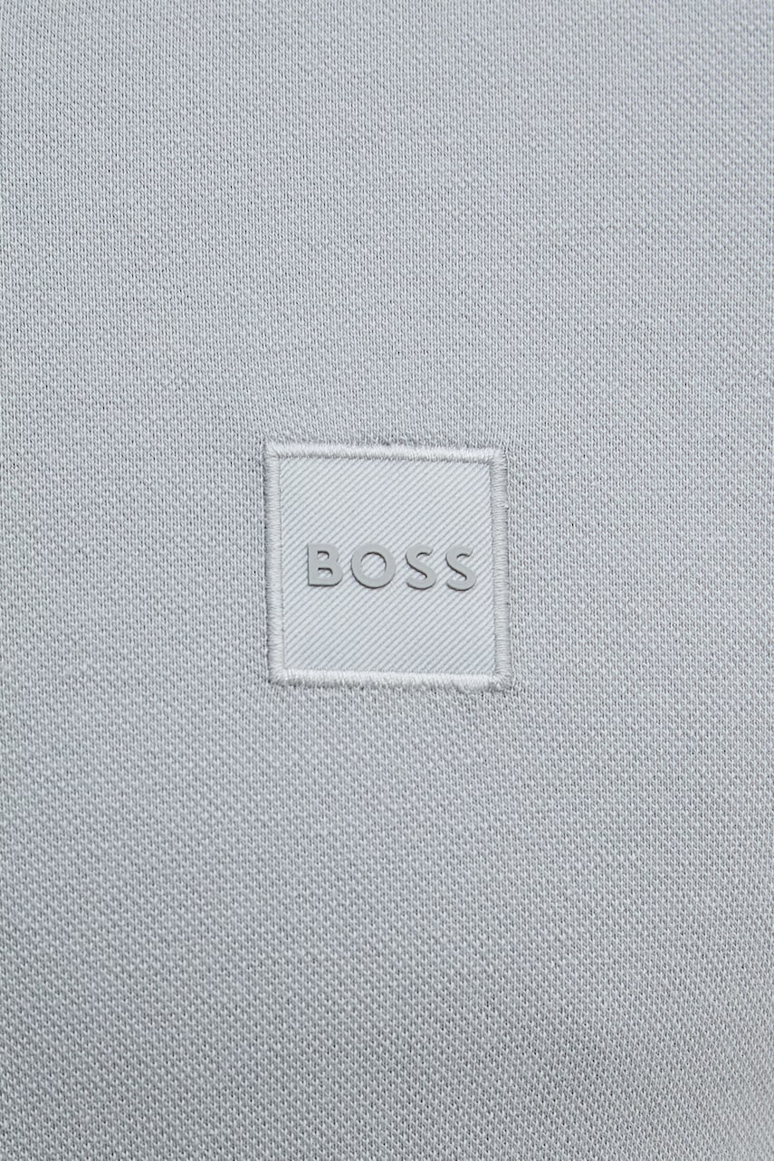 BOSS Orange polo tričko pánske bavlnené s elastanom Passenger