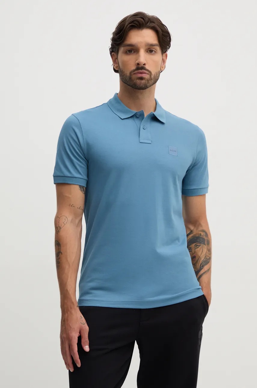 BOSS Orange tricou polo barbati, neted, 50507803