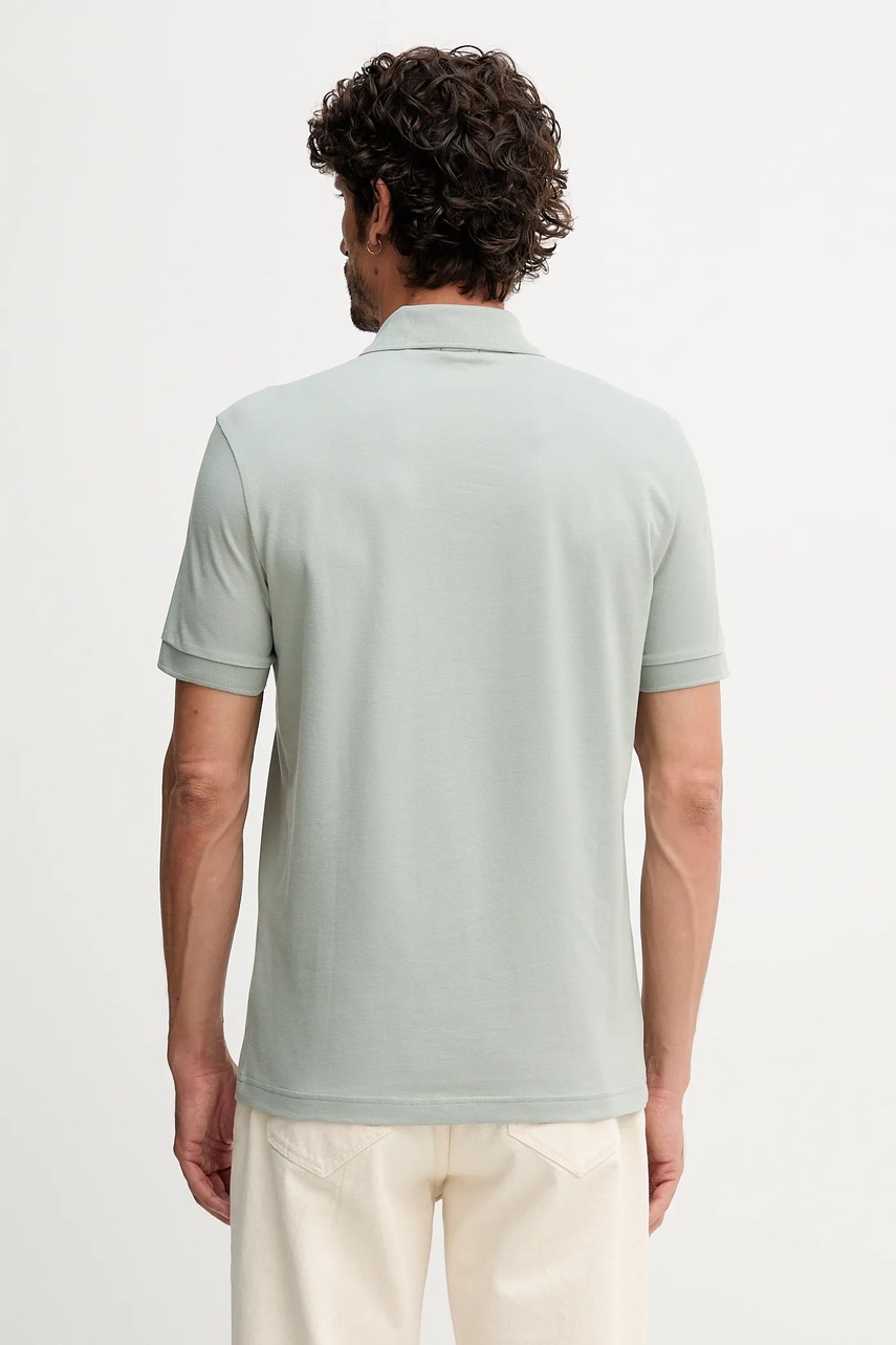 Πόλο BOSS Orange χρώμα: μαύρο, 50507803 φωτογραφία