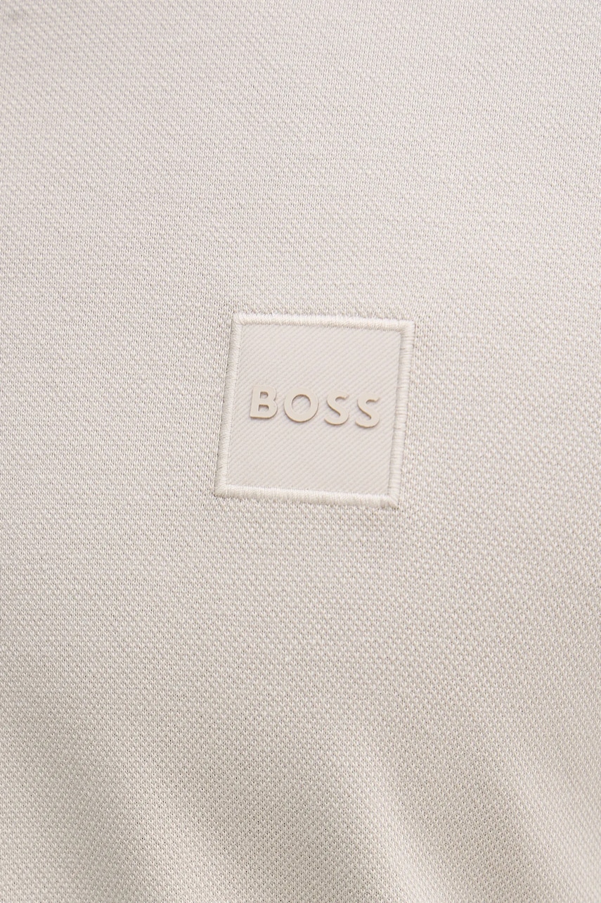 BOSS Orange polo tričko pánske bavlnené s elastanom Passenger