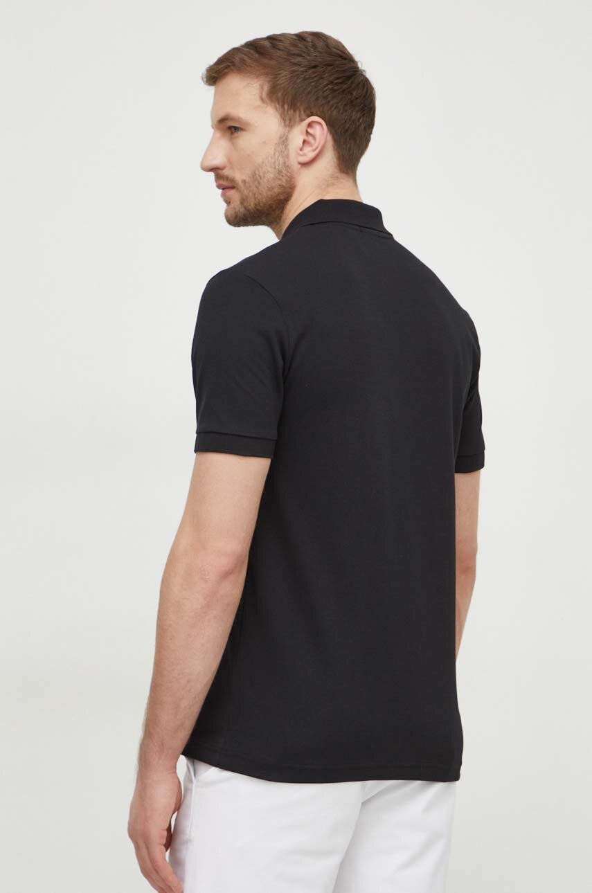 Πόλο BOSS Orange χρώμα: μαύρο, 50507803 φωτογραφία