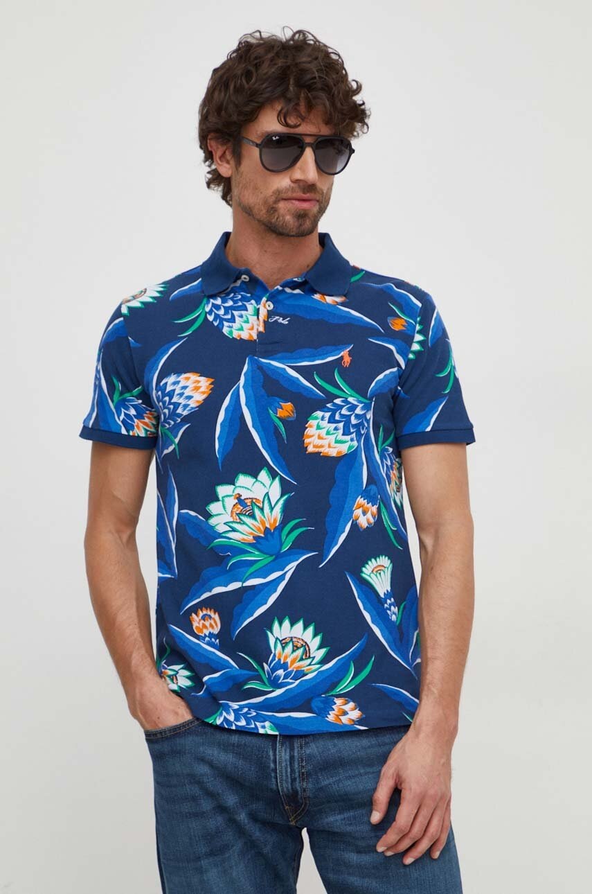 

Хлопковое поло Polo Ralph Lauren узорный