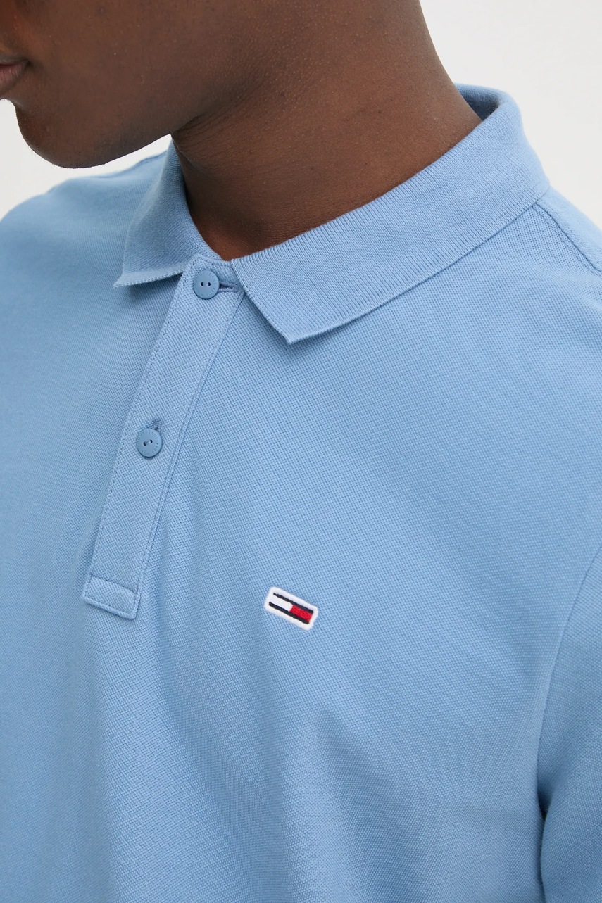 Βαμβακερό μπλουζάκι πόλο Tommy Jeans φωτογραφία