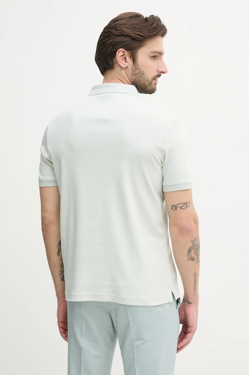 Βαμβακερό μπλουζάκι πόλο Calvin Klein χρώμα: μαύρο, K10K112754 φωτογραφία