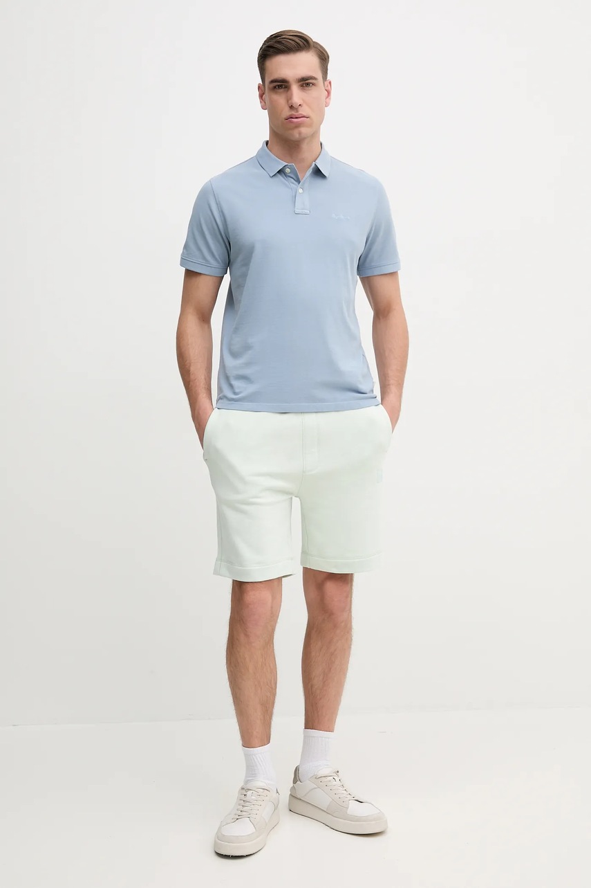 Хлопковое поло Pepe Jeans однотонный