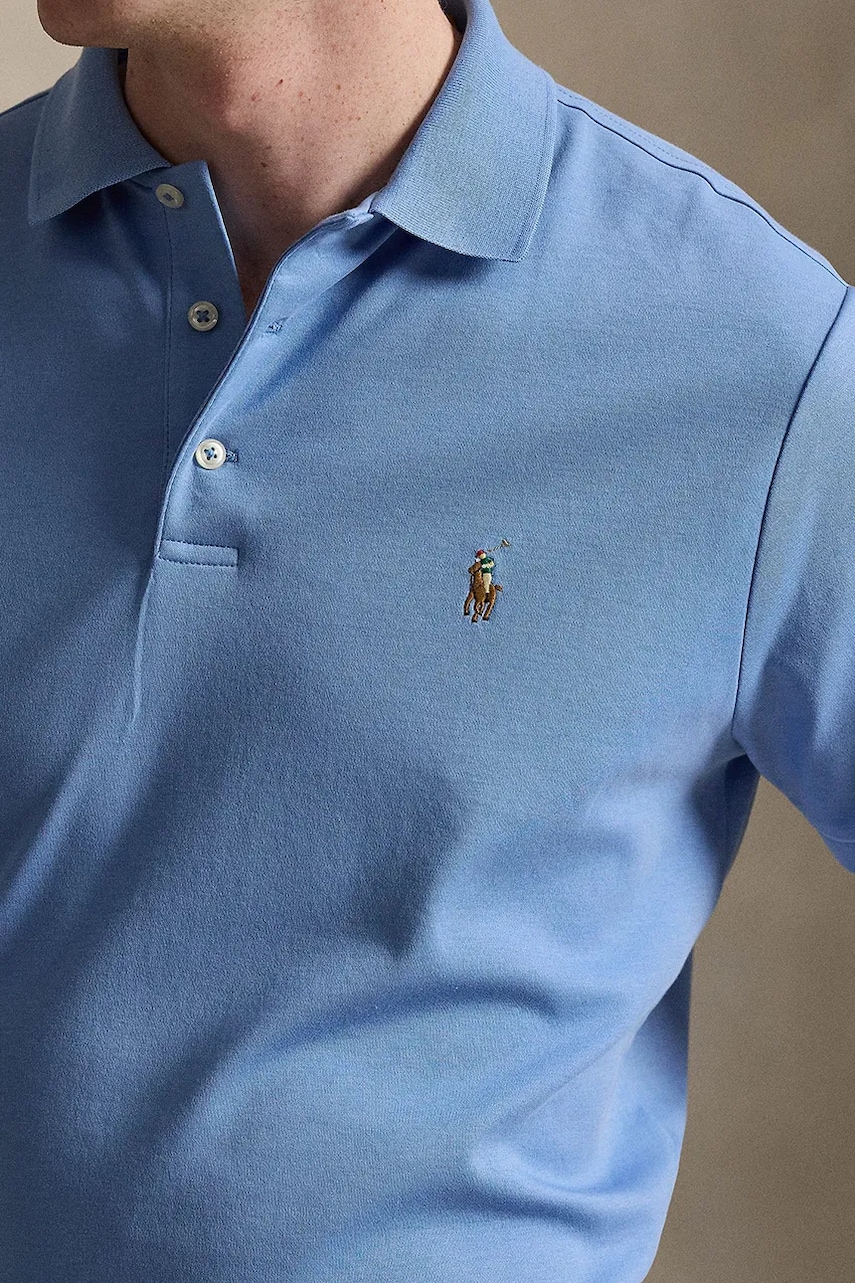 Polo Ralph Lauren polo tričko pánske bavlnené