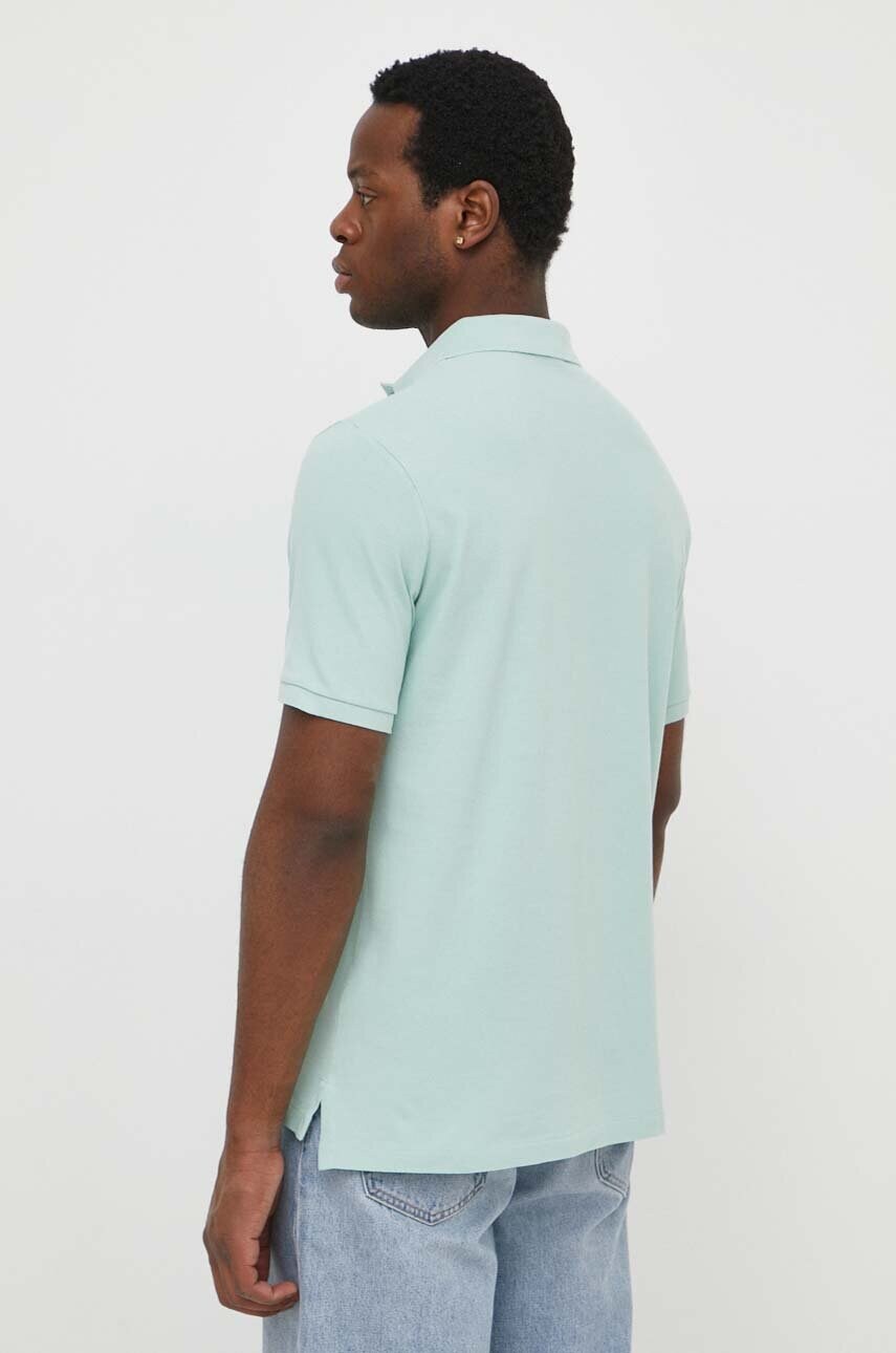 Pamučna polo majica Polo Ralph Lauren boja: tirkizna, s aplikacijom, 710936508