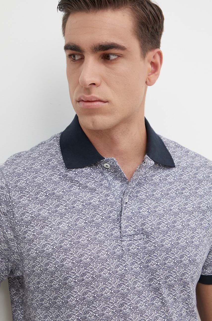 Бавовняне поло Pepe Jeans HAYLEY колір синій візерунок PM542151 