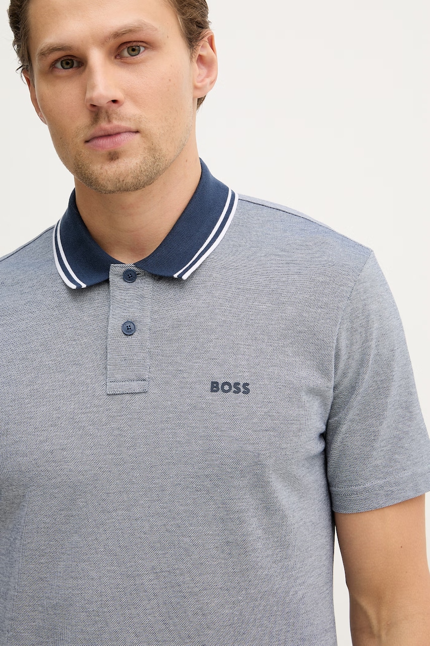 BOSS Orange polo tričko pánske bavlnené PeoxfordNew