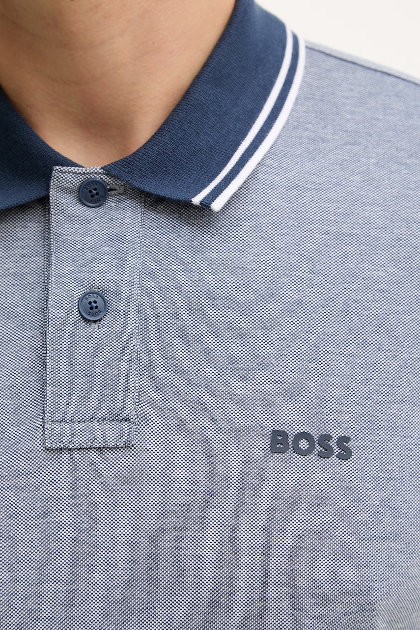 BOSS Orange polo tričko pánske bavlnené PeoxfordNew