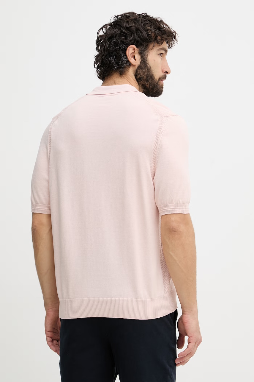 BOSS Orange polo tričko pánske s bavlnou
