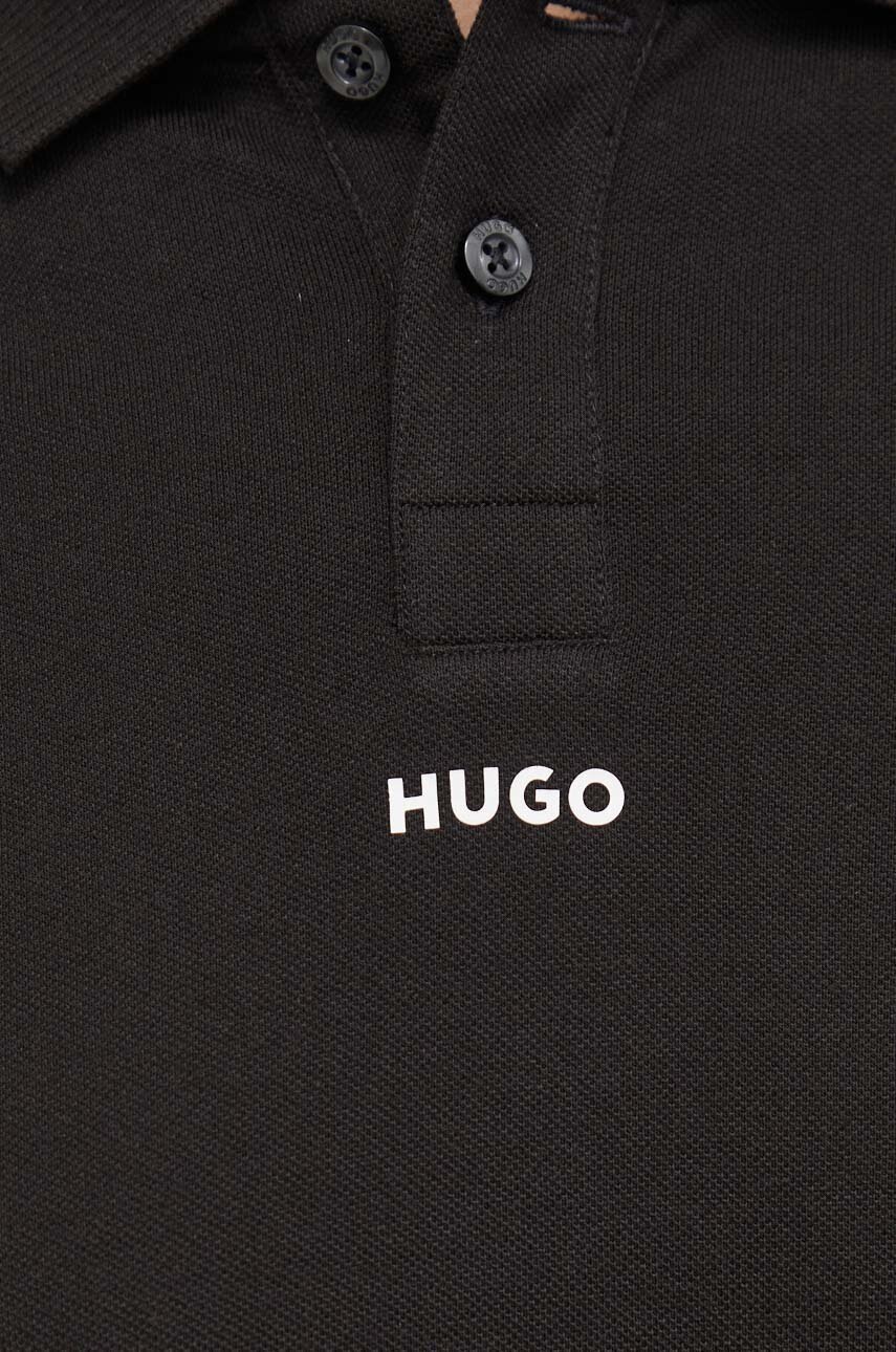 Βαμβακερό μπλουζάκι πόλο HUGO φωτογραφία