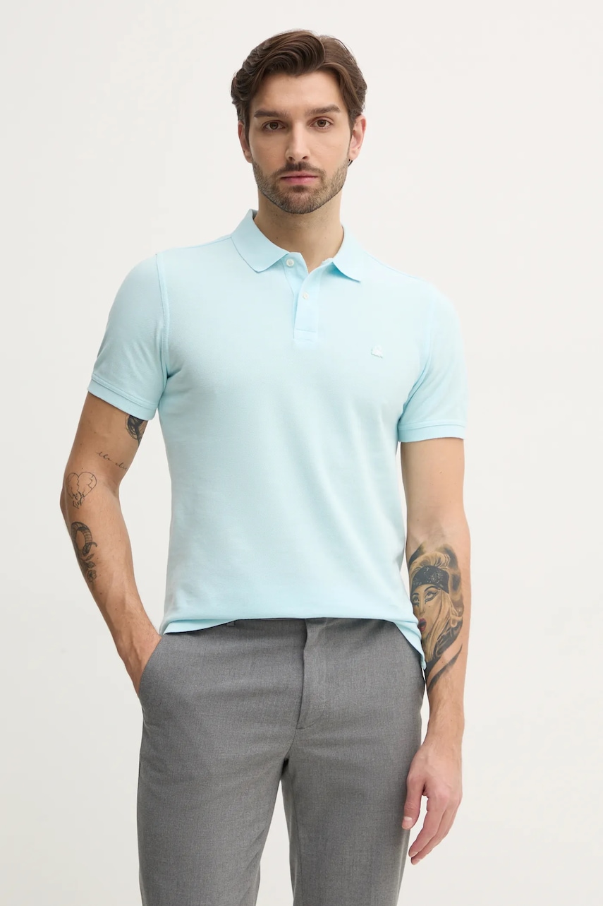 United Colors of Benetton polo de bumbac culoarea roz, neted, 3089J3179