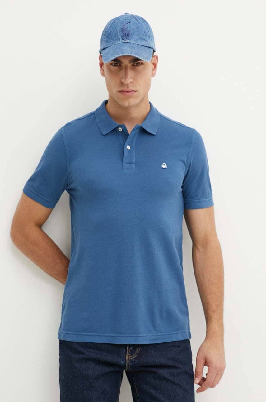 United Colors of Benetton polo de bumbac neted