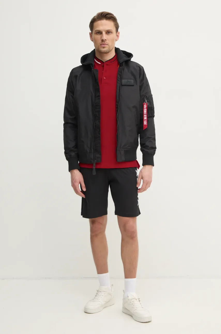 Поло Tommy Hilfiger мужской цвет красный однотонный Поло Tommy Hilfiger мужской цвет красный однотонный