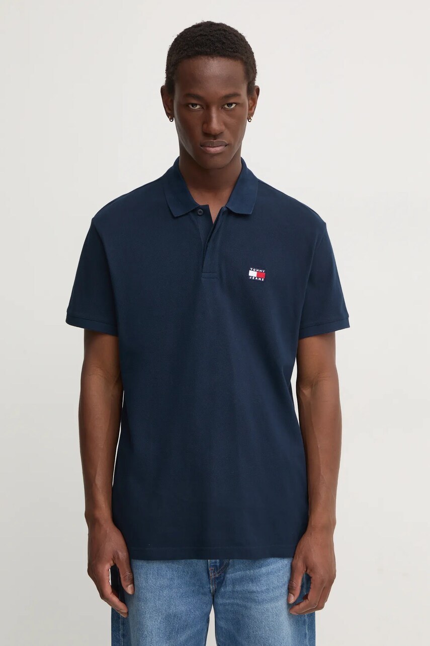 Tommy Jeans polo de bumbac neted, DM0DM18314