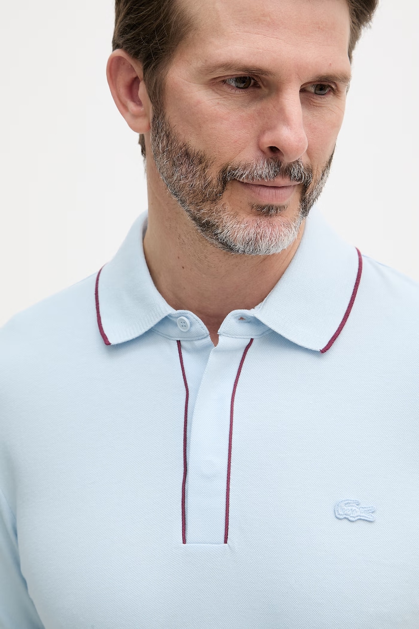Lacoste polo tričko pánske bavlnené s elastanom