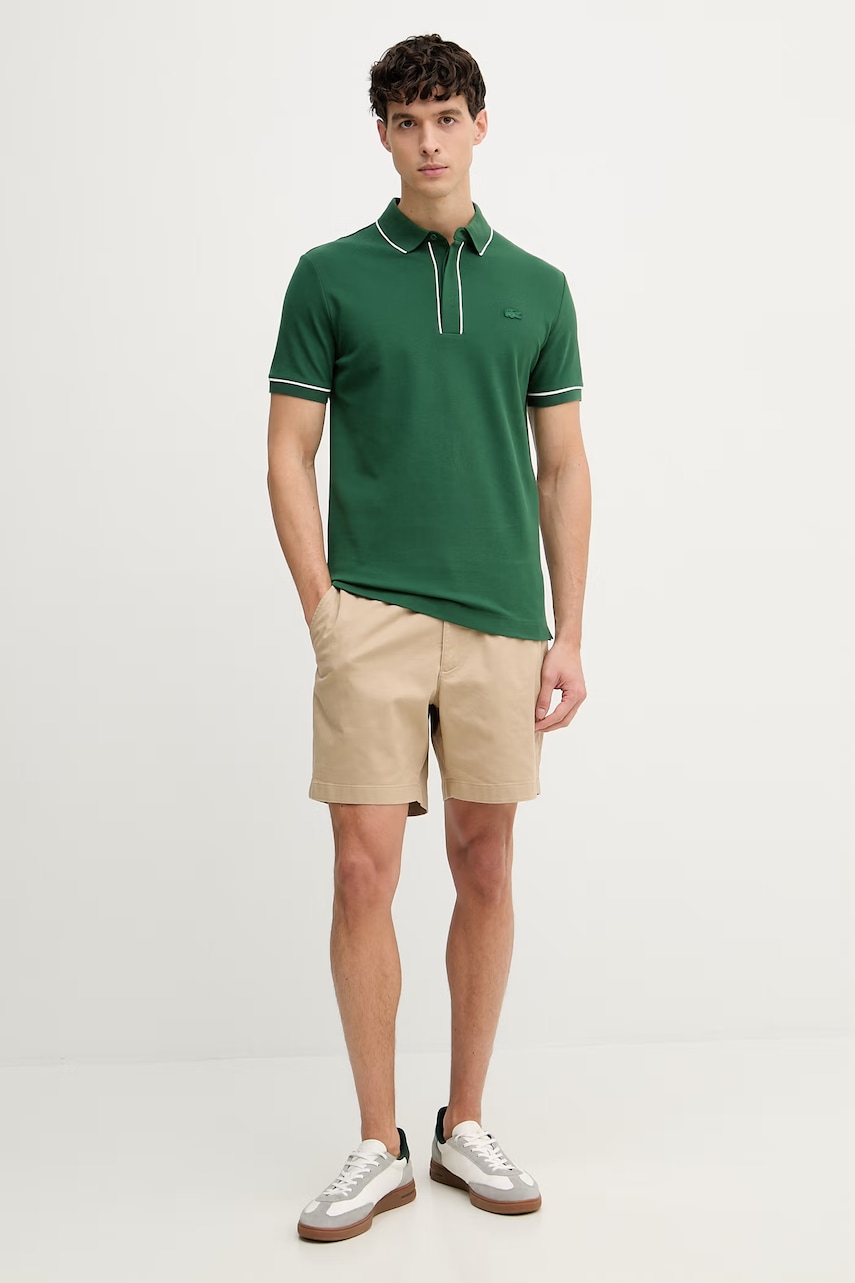 Lacoste polo tričko pánske bavlnené s elastanom