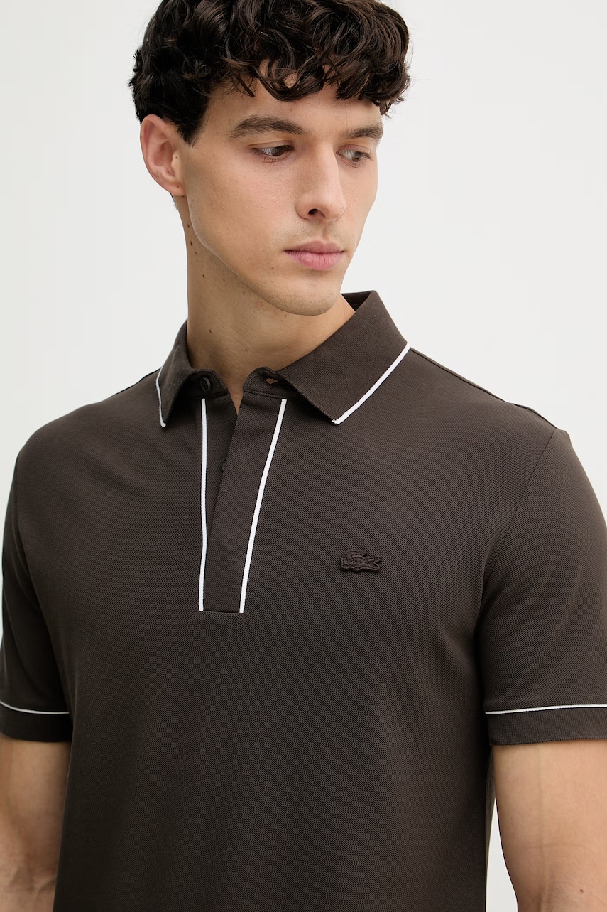 Lacoste polo tričko pánske bavlnené s elastanom
