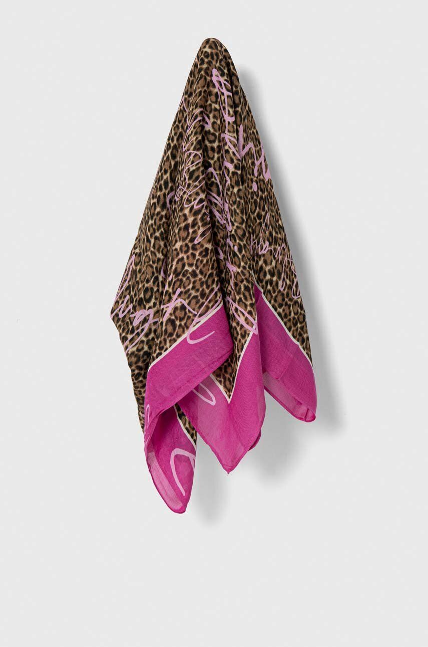 E-shop Šátek Blugirl Blumarine růžová barva