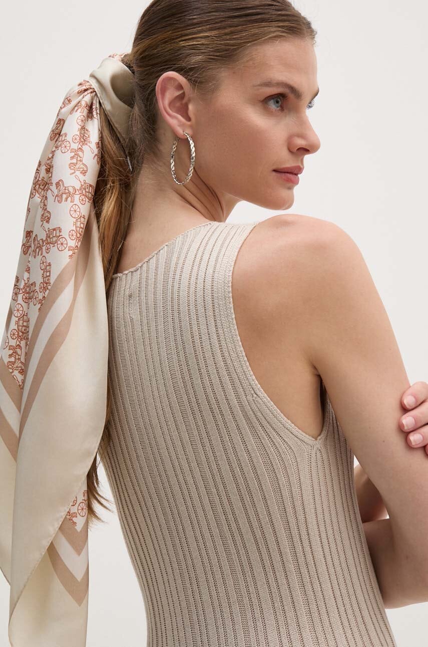 Coach chusta jedwabna wzorzysta