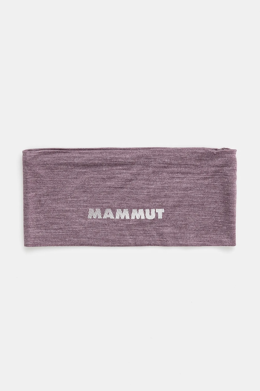 Mammut bentita pentru cap Tree Wool culoarea negru, 1191.01930