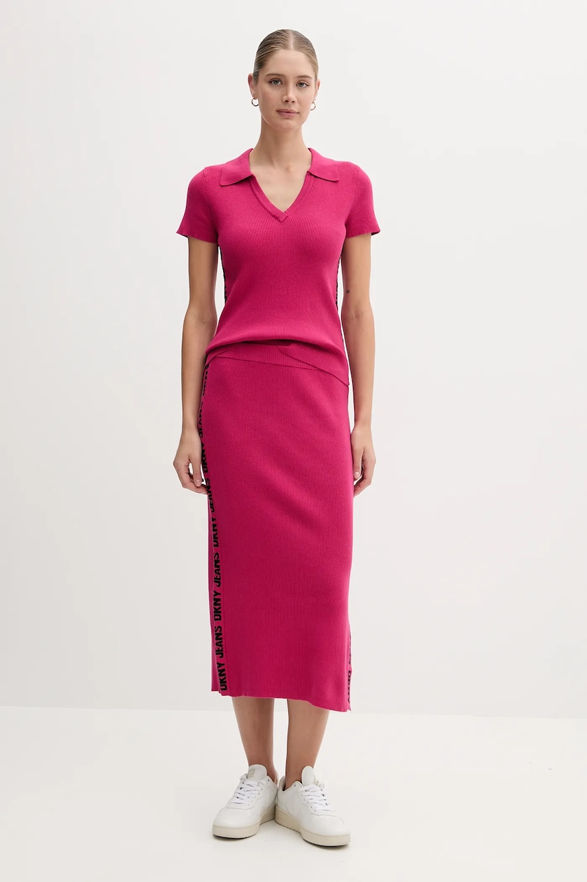 Юбка Dkny цвет чёрный midi карандаш