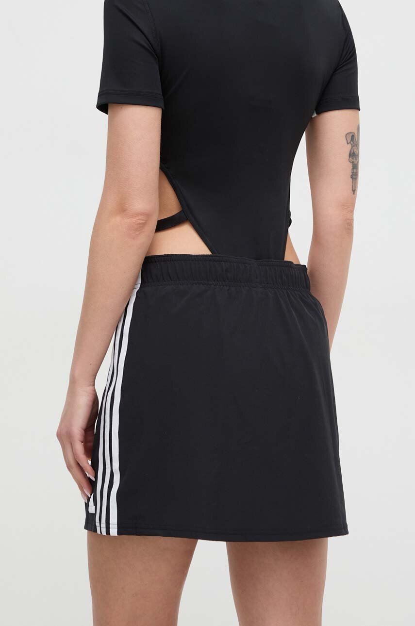 Adidas Fusta Culoarea Negru, Mini, Drept