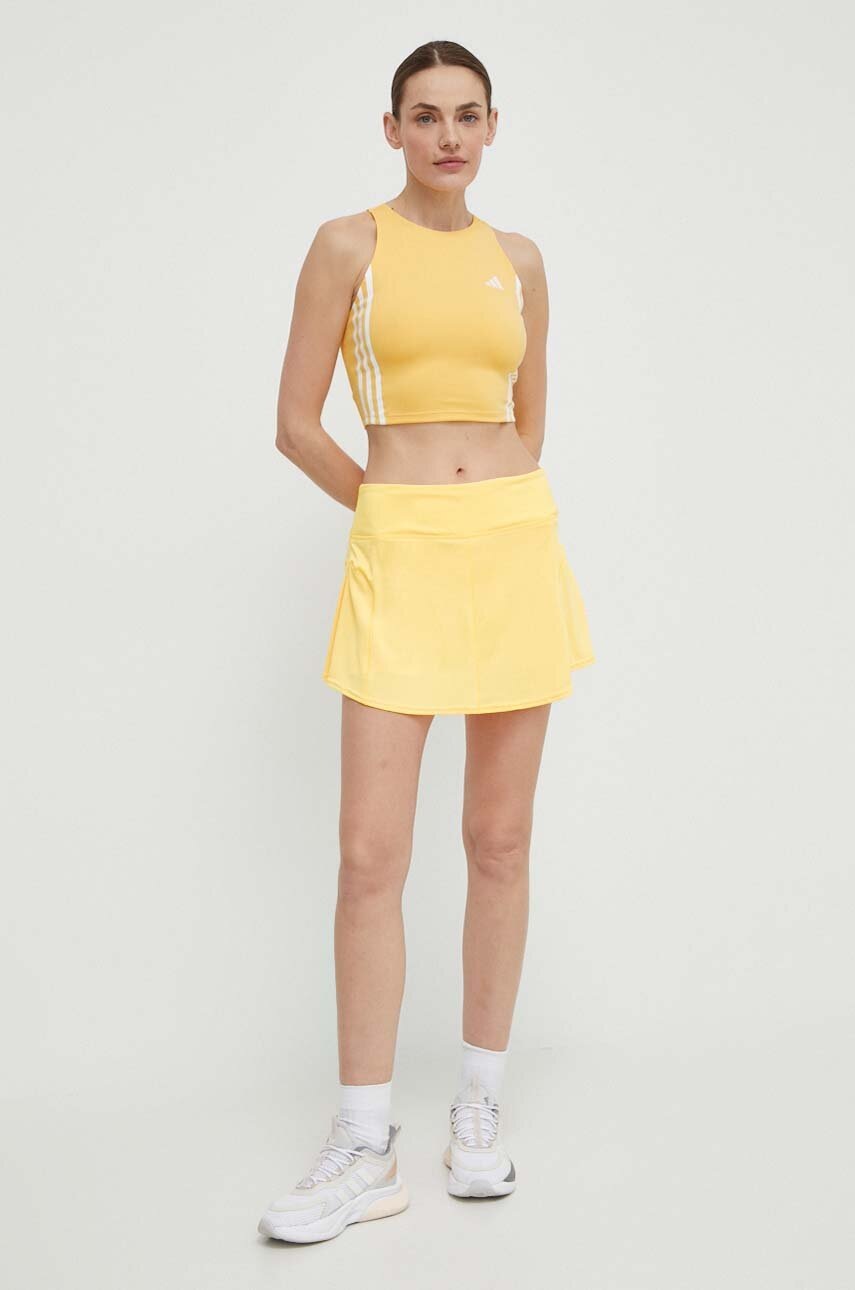 Αθλητική φούστα adidas Performance χρώμα: πορτοκαλί, IS7248 φωτογραφία